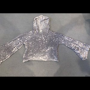 Bleach Splatter Flare Sleeve Sweatshirt